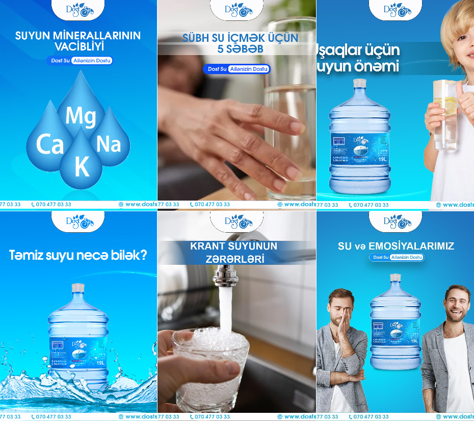 DOST SU Şirkəti SMM nümunəsi